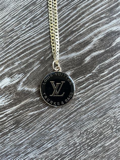 reworked louis vuitton necklace